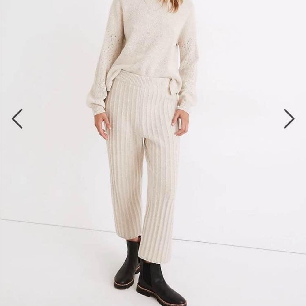 Madewell McLean Ribbed Sweater Pants